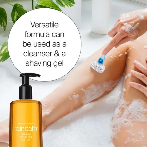 Vista 6 de Neutrogena Rainbath Gel limpiador de ducha y baño, gel de lavado corporal hidratante diario y gel de afeitado para hombres y mujeres, espuma cremosa