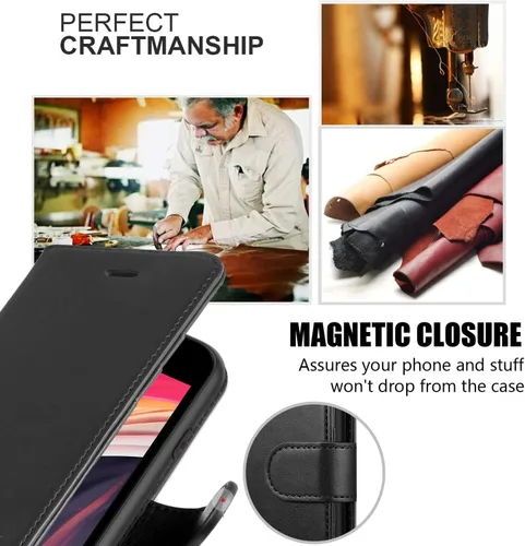 Vista 4 de STARSHOP Funda para Samsung Galaxy S20 FE 5G, funda para Galaxy S20 FE 5G, con [protector de pantalla de vidrio templado incluido] Cartera de piel
