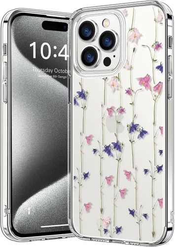 Vista 122 de bicol - Funda protectora a prueba de golpes para iPhone 15 Plus, funda delgada de acrílico transparente y diseños modernos para niña y mujer, 6.7