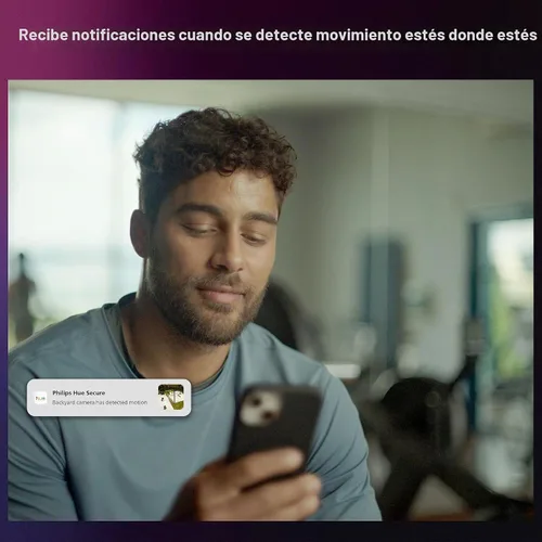 Vista 4 de Philips Hue Sensor de Contacto Inteligente Seguro, Negro - Paquete de 1, Sensor de Puerta Hecho para Puertas y Ventanas Interiores, Alarma de Puerta