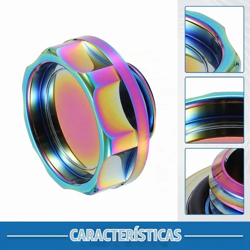 Vista 4 de Tapa de llenado de aceite para motor, cubierta del tanque modificado para motor Honda Serie B para motor Honda Serie D Multicolor Varios