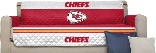 Vista 25 de Pegasus Sports NFL NFL - Protector reversible para sofá de la NFL, con correas elásticas, 75 x 110 pulgadas