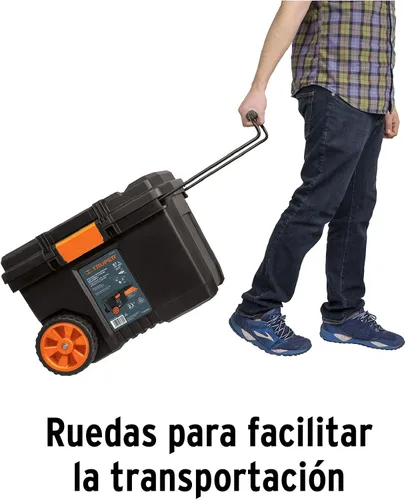 Vista 6 de Caja herramienta, plástico, 23 ', con ruedas