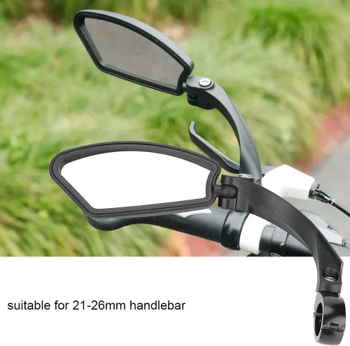 Vista 2 de Fydun - Espejo retrovisor derecho izquierdo con rotación de 180 grados para manillar retrovisor, bicicleta de carretera de montaña para asas