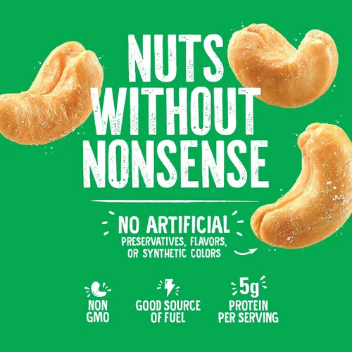 Vista 5 de Emerald Nueces Enteras Tostadas y Saladas (Paquete de 1), Bolsa resellable de 5oz, Proteína a Base de Plantas, Certificada Kosher, Sin GMO, No