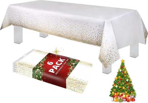 Vista 68 de Grandipity Mantel de plástico desechable de calidad prémium para fiestas con temática de globos de cumpleaños, 1 paquete, 54 x 108 pulgadas, mantel