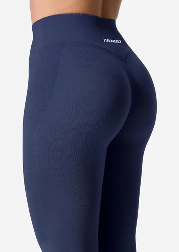 Vista 7 de YEOREO Leggings de entrenamiento con cintura en V para mujer, levantamiento de glúteos, leggings de gimnasio, amplifican los pantalones de yoga sin