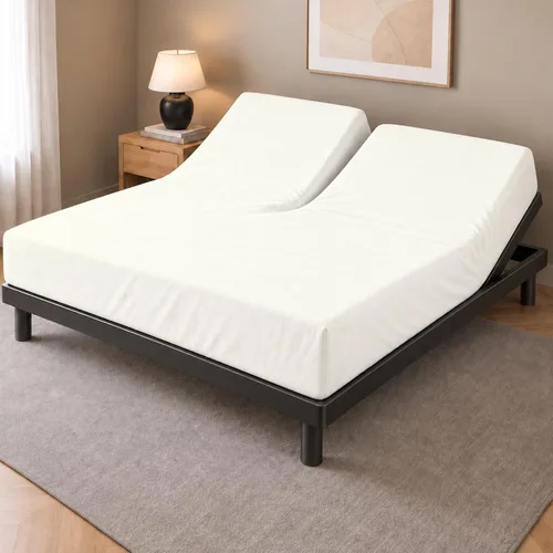 Vista 13 de Sábana bajera ajustable de tamaño para catre de 30" x 75", 100% algodón egipcio, perfecta para literas de campamento/casas rodantes/camas de Gris