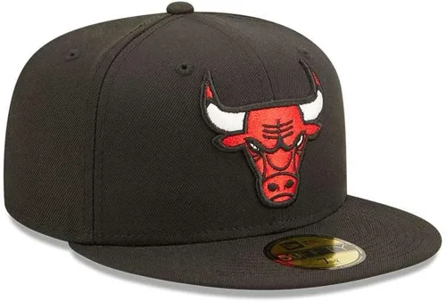 Vista 3 de New Era NBA Chicago Bulls 59FIFTY - Gorra ajustada para hombre, talla 7.625, color negro