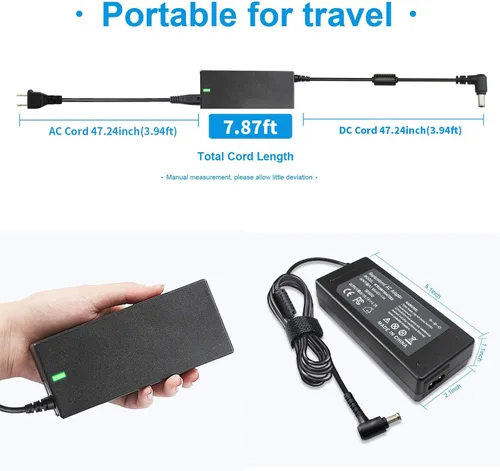 Vista 2 de Cable de alimentación para Sony Bravia TV KDL-55 KDL-48 KDL-42 KDL-40 KDL-40 KDL-32 W700B W600B W800B KDL-40R510C KDL-40W650D KDL48W590B KDL55W655B