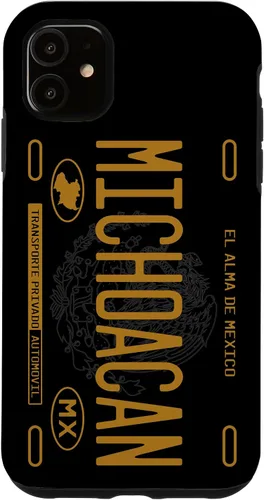 Vista 8 de Michoacano Michoacan Mexican State License Plate Phone Case for iPhone 17
