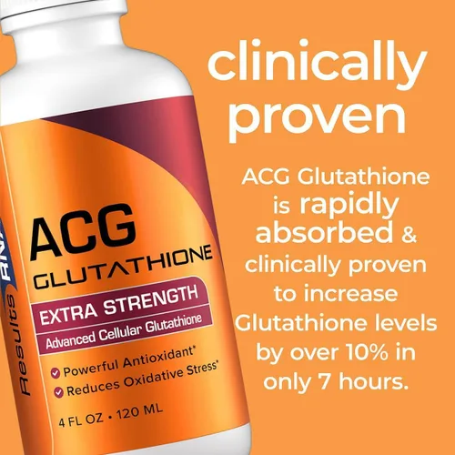 Vista 5 de Suplemento ACG Glutatión fuerza extra (Glutatión celular avanzado) de Results RNA, 2 onza