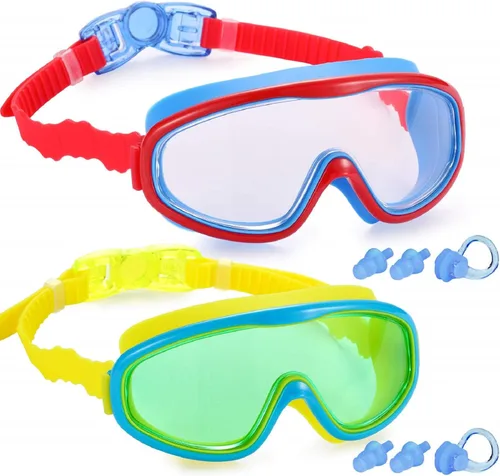 Vista 7 de 2 Pack Kids Swim Goggles, Swimming Glasses for Children from 3 to 15 Years Old