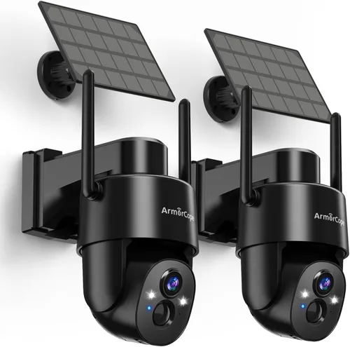 Vista 12 de Cámara de seguridad celular 4G LTE, cámara de seguridad sin WiFi, cámara solar de 2.5K para exteriores inalámbrica, vista en vivo de 360°, foco