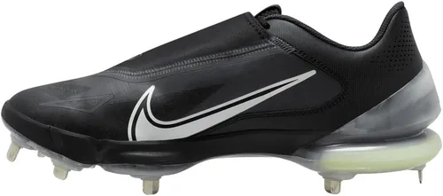 Vista 2 de Nike Force Zoom Trout 8 Pro - Botines de béisbol de metal, color negro, blanco, talla 9.5, mediano