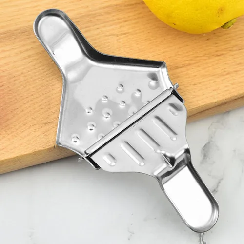 Vista 5 de Cabilock Manual Lemon Juicer Squeezer Stainless Steel Citrus Press Handheld Orange Juice Extractor 8.5x7x3.5cm for Kitchen and Home Use