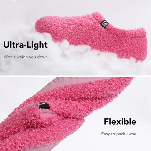 Vista 4 de RockDove - Pantuflas de vellón de estilo cerrado para mujer, ideales para interiores
