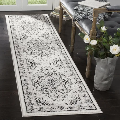 Vista 4 de SAFAVIEH Skyler Collection SKY126M - Alfombra bohemia estilo medallón envejecido, no desprende pelusa, para sala de estar o dormitorio, 2 x 4 pies