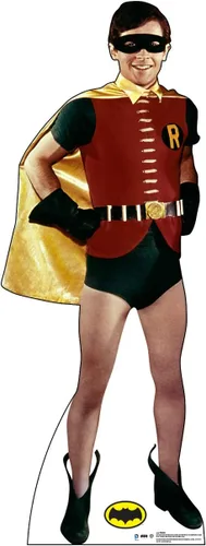Vista 6 de 1969 Batman and Robin TV Series - Advanced Graphics Estatua de cartón vertical, de tamaño real., Batman, talla única