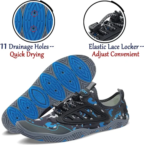 Vista 3 de JointlyCreating - Zapatos de agua para hombres y mujeres atléticos para el aire libre de secado rápido zapatos para playa piscina yoga acuático surf