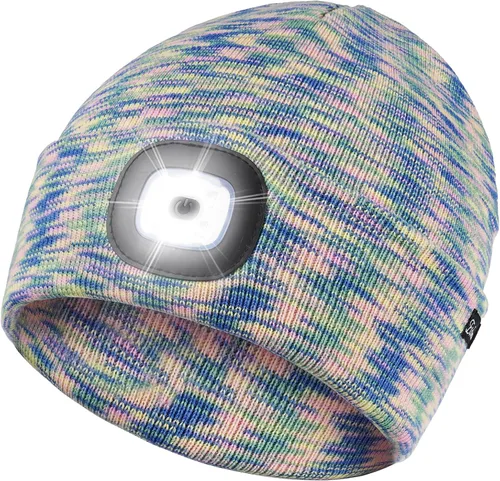 Vista 38 de Etsfmoa Gorro unisex con la luz, regalos para hombres, papá, padre, gorras recargables por USB