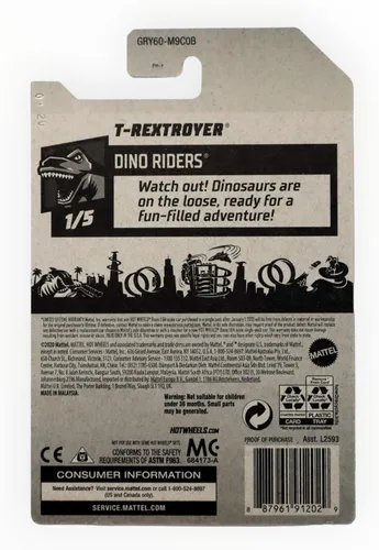 Vista 2 de Hot Wheels T-Rextroyer, [Oro] 24/250 Dino Riders 1/5