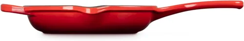 Vista 3 de Le Creuset Sartén de Hierro Fundido Esmaltado Signature con Mango de Hierro, 6.33", Cerise