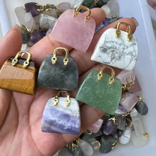 Vista 5 de 10 piezas de bolso de cristal escultura tallada a mano piedras curativas cristales curativos en forma de mano piedras de chakra, manualidades