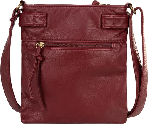 Vista 6 de Montana West Bolso cruzado para mujer, de piel lavada suave, con múltiples bolsillos