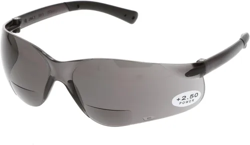 Vista 4 de BKH10 Anteojos de seguridad de policarbonato, 1.0 Diopter, transparente, con antiderrape Lentes de policarbonato con protección contra la luz UV