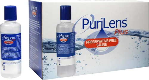 Vista 8 de Purilens Plus, solución salina sin conservantes para lentes de contacto, 120 ml (4 fl. oz), paquete de 3