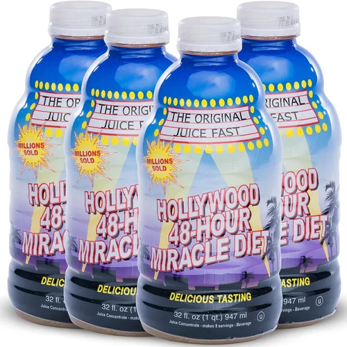 Vista 10 de Hollywood Miracle Diet Dieta de 48 horas, mezcla natural de bebida y fruta-32 oz