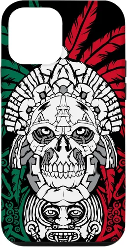 Vista 16 de Aztec Warrior Skull - Funda para iPhone 17, diseño de antepasados mexicanos