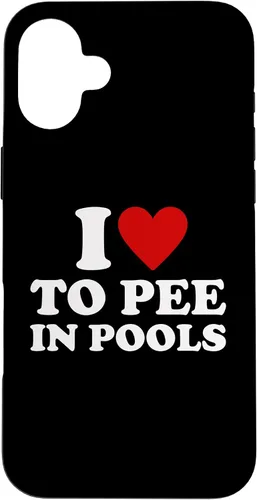 Vista 21 de iPhone 13 I Love To Pee In Pools I Heart To Pee In Pool Case