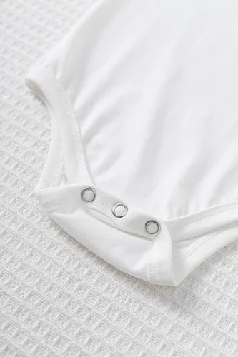 Vista 4 de Level 1 Adorable Baby Romper 100% Soft Cotton Onesie Bodysuit for Newborns & Infants
