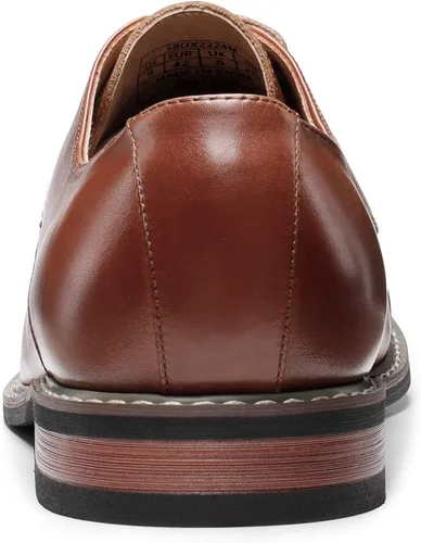 Vista 6 de Bruno Marc Men's Leather Cap Toe Oxford Business Formal Dress Shoes