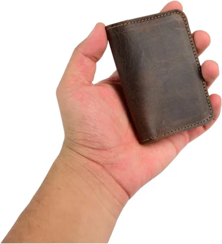 Vista 5 de Hide & Drink, Tarjetero de cuero y soporte para llaves, organizador de efectivo, cartera de bolsillo frontal, accesorios diarios, hecho a mano.