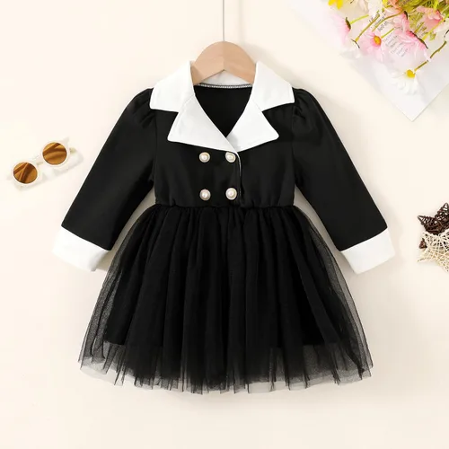 Vista 7 de YOUNGER TREE Disfraz de tutú negro para niñas pequeñas, de Halloween, para niñas, tallas 3M-7T