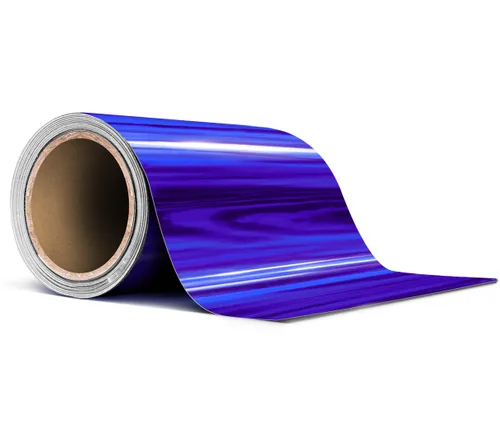 Vista 60 de VViViD Rollo de cinta de vinilo holográfica a rayas azules cromadas (1 pulgada x 25 pies)