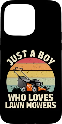 Vista 31 de just a boy who Loves Lawn mowers Funny Gardening Lover Art Case for iPhone 17