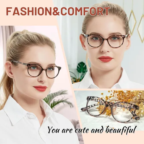 Vista 2 de OCCI CHIARI Gafas de Lectura Estrechas para Mujeres Lindas y Coloridas para Cara Pequeña (Tortuga 1.0+) 1.0 1.25 1.5 1.75 2.0 2.25 2.5 2.75 3.0 3.5