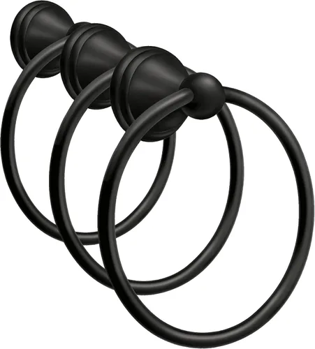 Vista 4 de Moen Preston DN8486BL Anillo toallero negro mate