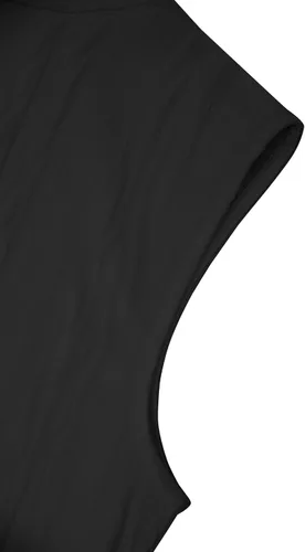 Vista 4 de Remidoo Camiseta sin mangas con cuello alto falso y textura para mujer