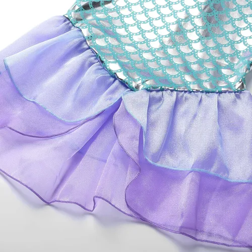 Vista 6 de Disfraz de sirena de princesa con accesorios para niñas