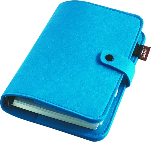 Vista 49 de Carpeta de fieltro A5 con páginas y juego de bolsillos para carpeta, color menta aguamarina