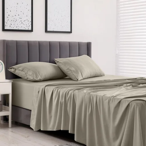 Vista 288 de LUX Décor - Juego de sábanas Twin de microfibra ultrasuave de 3 piezas con sábana encimera, sábana bajera de 16 pulgadas de profundidad y funda