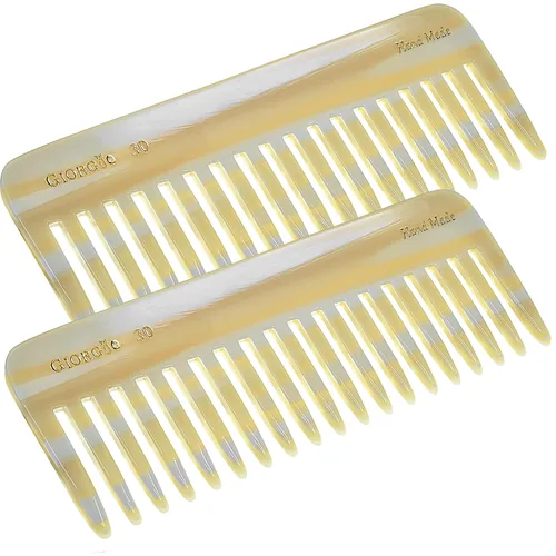Vista 18 de Giorgio G49 Graphite, peine grande para desenredar el cabello, dientes anchos para cabello grueso, rizado y ondulado. Peine desenredante