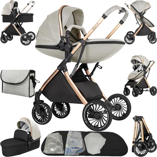 Vista 19 de Cochecito de bebé 2 en 1, cochecito convertible, cochecito estándar reversible, cochecito de bebé portátil, cochecito de bebé, cochecito plegable