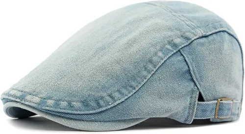 Vista 9 de Gorra de Newsboy para hombre, ajustable, plana, Ivy Gatsby, gorra de conducción de cabbie, transpirable, de algodón, gorra de golf