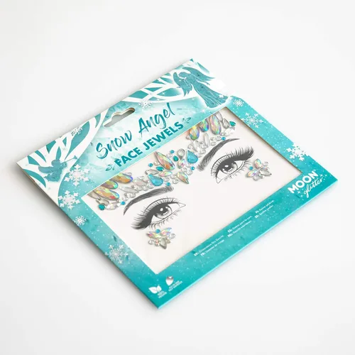 Vista 2 de Joyas faciales por Moon Glitter – Gemas para el cuerpo de la cara, calcomanías de cristal para maquillaje de ojos, joyas temporales para tatuajes